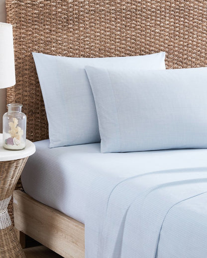 Ala Moana Stripe 4-Piece King Sheet Set Ocean | Tommy Bahama Special Offer - Ala Moana Stripe 4-Piece King Sheet Set