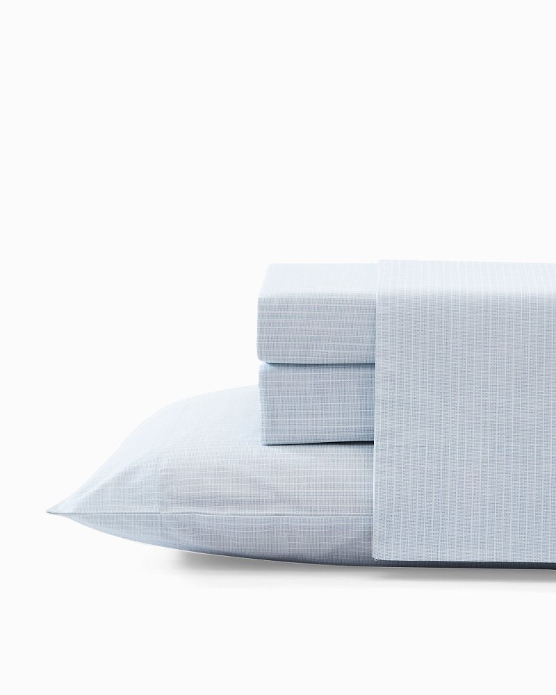 Ala Moana Stripe 4-Piece King Sheet Set Ocean | Tommy Bahama Special Offer - Ala Moana Stripe 4-Piece King Sheet Set