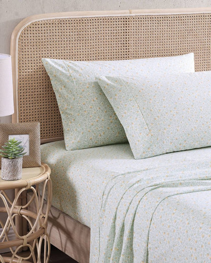 Crane Flower 4-Piece King Sheet Set Green | Tommy Bahama Top Pick - Crane Flower 4-Piece King Sheet Set