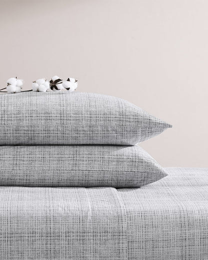 Raffia Linen Queen Sheet Set Grey | Tommy Bahama Best Seller - Raffia Linen Queen Sheet Set
