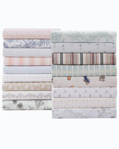 Lovely Palms 4-Piece Queen Sheet Set Pink | Tommy Bahama Featured - Lovely Palms 4-Piece Queen Sheet Set