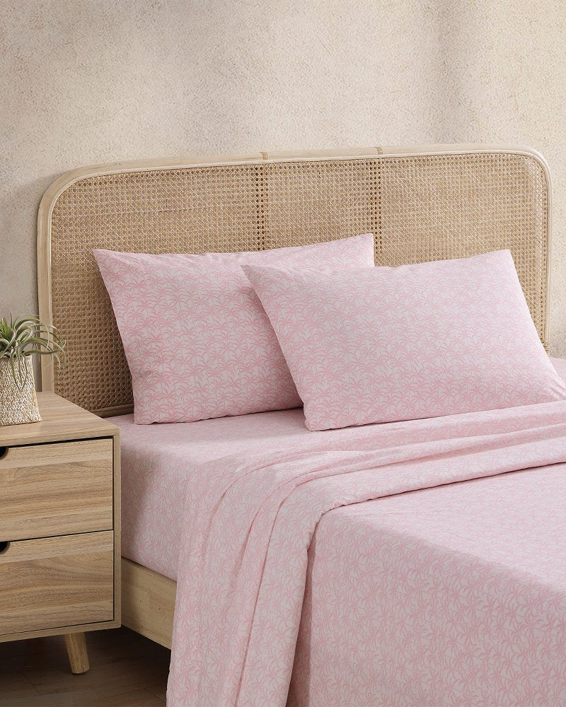 Lovely Palms 4-Piece King Sheet Set Pink | Tommy Bahama Top Pick - Lovely Palms 4-Piece King Sheet Set