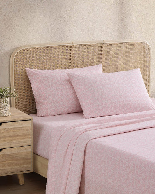 Lovely Palms 4-Piece King Sheet Set Pink | Tommy Bahama Top Pick - Lovely Palms 4-Piece King Sheet Set