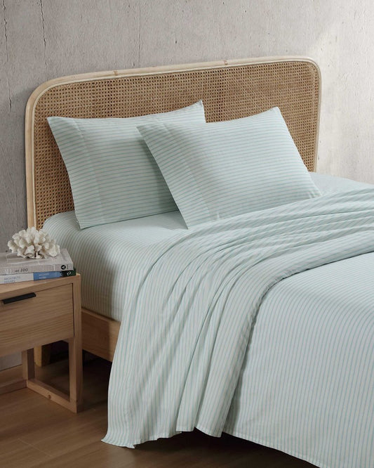 Cool Beach Stripe 4-Piece King Sheet Set Stripe Blue | Tommy Bahama Discount - Cool Beach Stripe 4-Piece King Sheet Set