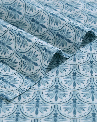 Coastal Batik Blue 4-Piece King Sheet Set Blue | Tommy Bahama Latest - Coastal Batik Blue 4-Piece King Sheet Set