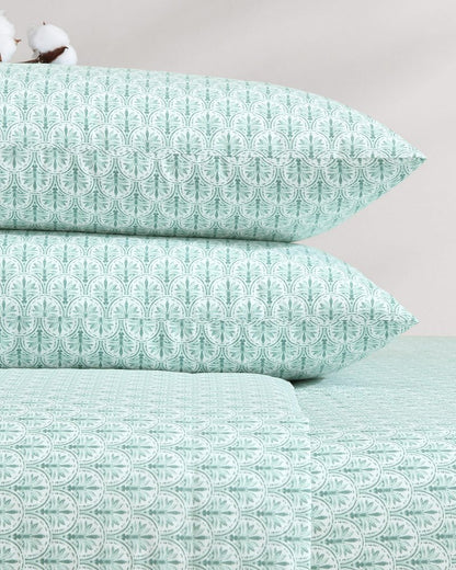 Coastal Batik Green 4-Piece King Sheet Set Spring Green | Tommy Bahama Hot Sale - Coastal Batik Green 4-Piece King Sheet Set