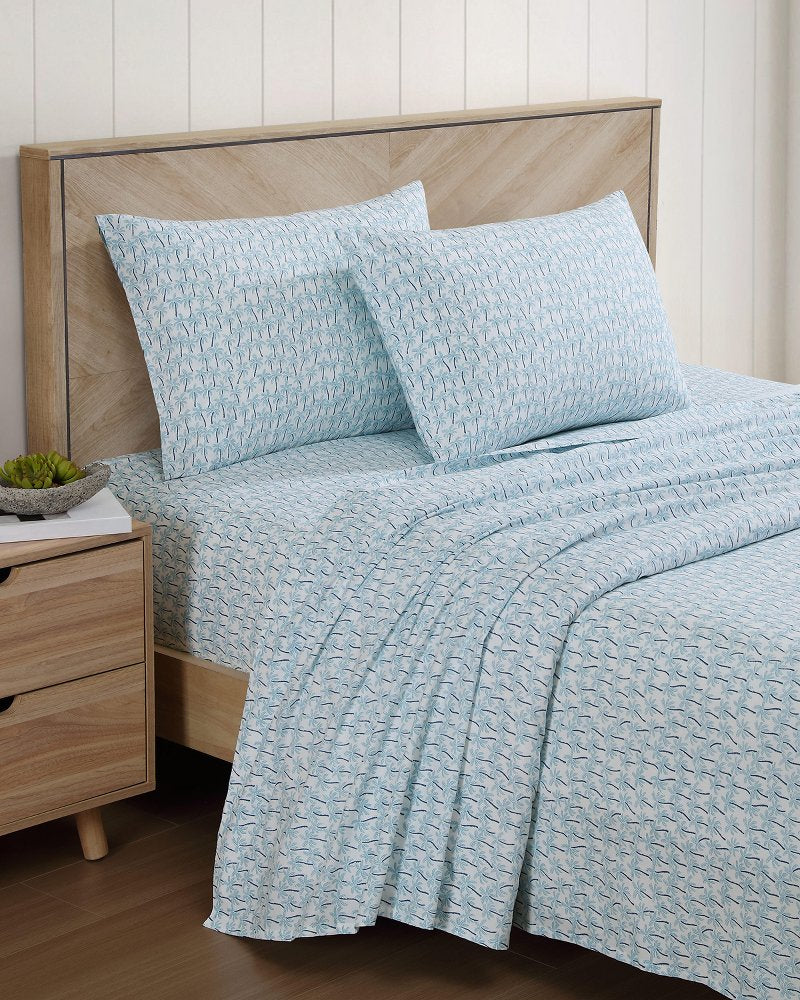Palmtastic 4-Piece King Sheet Set Blue | Tommy Bahama Quality - Palmtastic 4-Piece King Sheet Set