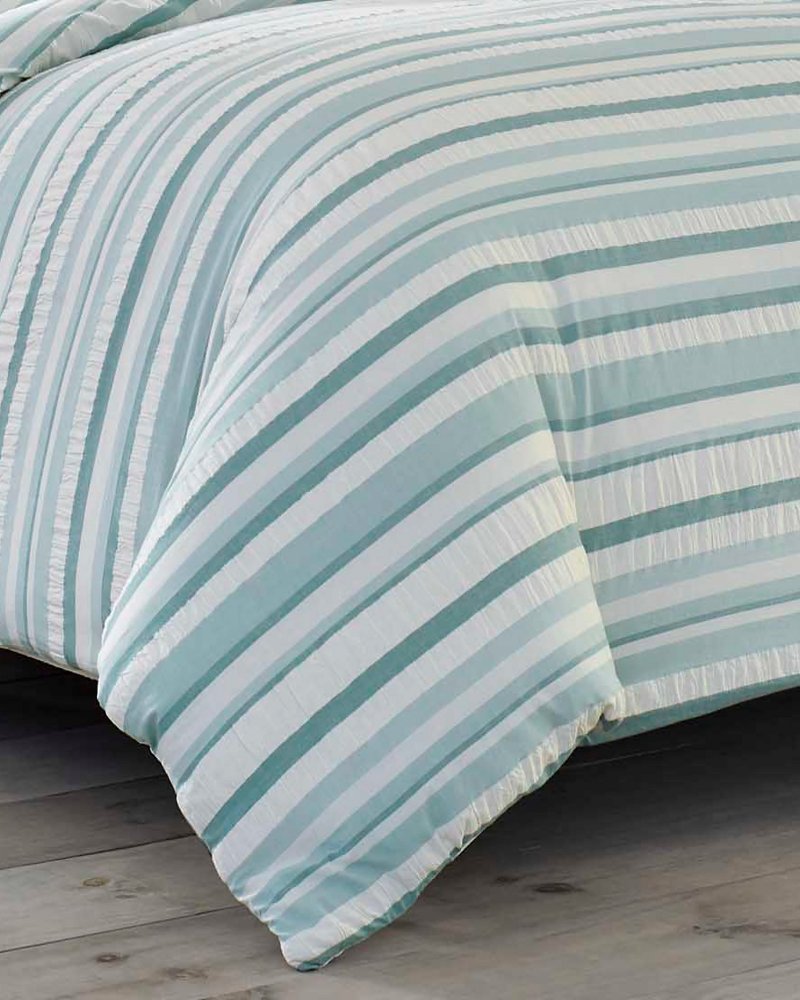 Clearwater Cay 3-Piece Full/Queen Comforter Set Blue/Silver | Tommy Bahama Exclusive - Clearwater Cay 3-Piece Full/Queen Comforter Set