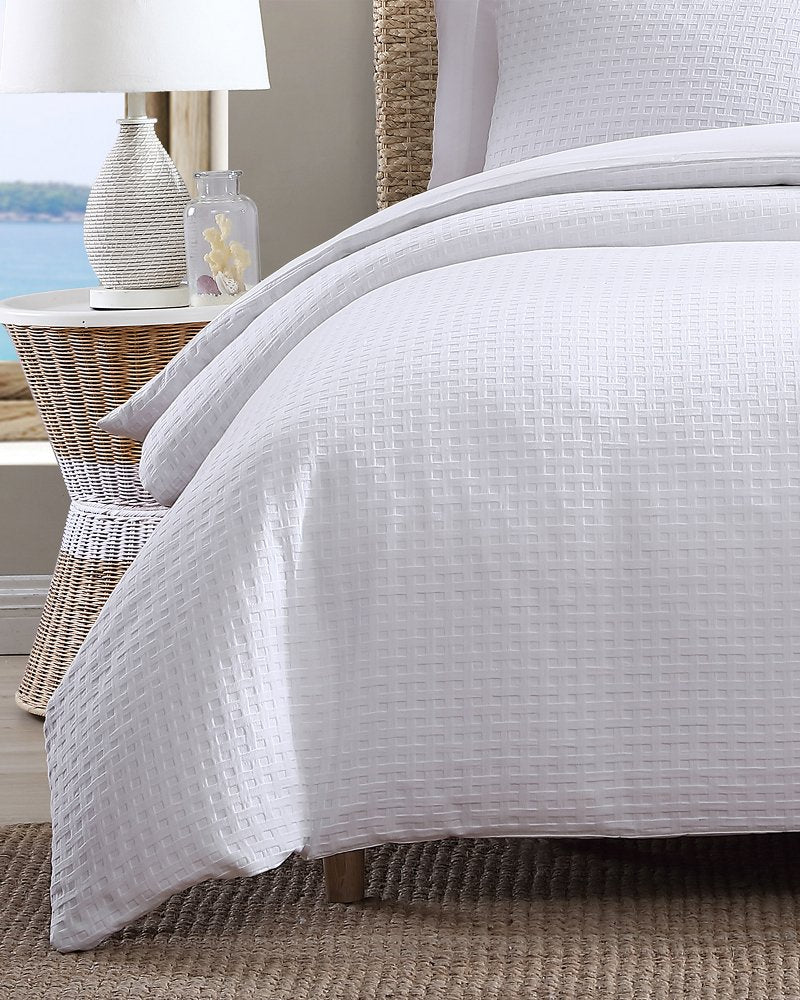 3-Piece King Comforter Bedding Set White | Tommy Bahama New - 3-Piece King Comforter Bedding Set