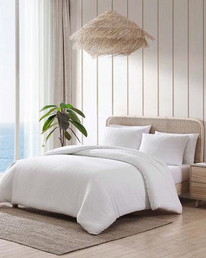 Wicker Woven 3-Piece Full/Queen Comforter Set White | Tommy Bahama Signature - Wicker Woven 3-Piece Full/Queen Comforter Set