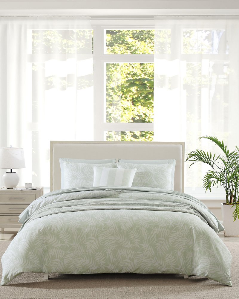 Art of Palms 3-Piece King Comforter Set Green | Tommy Bahama New - Art of Palms 3-Piece King Comforter Set