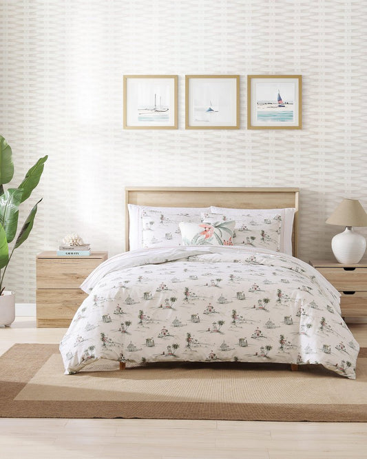 Beach Club 3-Piece Full/Queen Comforter Set Grey | Tommy Bahama Best Seller - Beach Club 3-Piece Full/Queen Comforter Set
