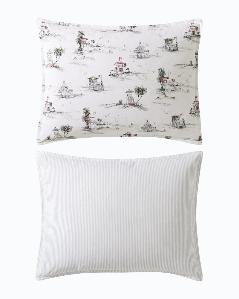 Beach Club 3-Piece Full/Queen Comforter Set Grey | Tommy Bahama Best Seller - Beach Club 3-Piece Full/Queen Comforter Set