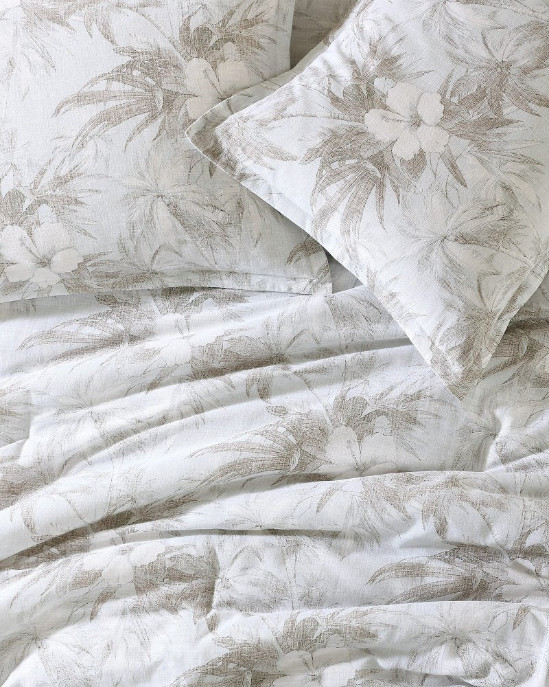 Beachway Blooms 3-Piece King Comforter Set Grey | Tommy Bahama Value - Beachway Blooms 3-Piece King Comforter Set