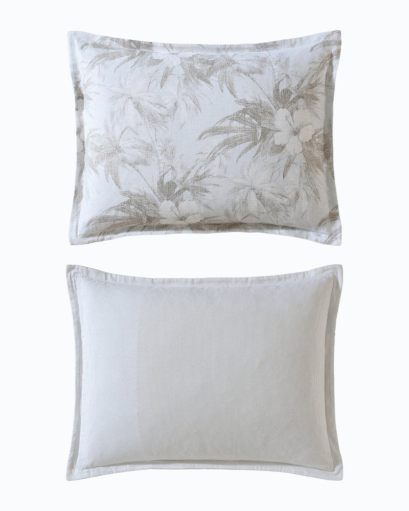 Beachway Blooms 3-Piece King Comforter Set Grey | Tommy Bahama Value - Beachway Blooms 3-Piece King Comforter Set