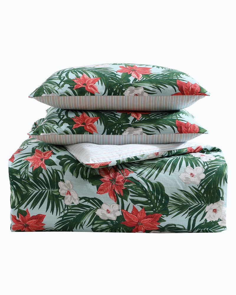 Festive Palms Reversible Full/Queen 3-Piece Comforter Set Multicolor | Tommy Bahama Sale - Festive Palms Reversible Full/Queen 3-Piece Comforter Set