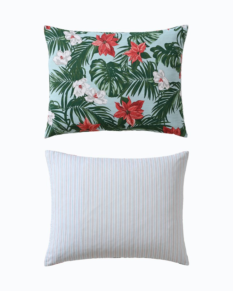 Festive Palms Reversible King 3-Piece Comforter Set Multicolor | Tommy Bahama Customer Favorite - Festive Palms Reversible King 3-Piece Comforter Set
