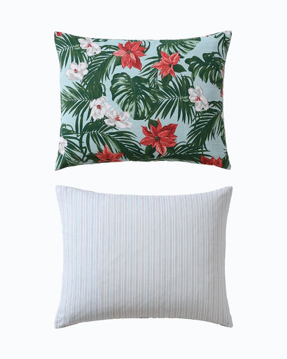 Festive Palms Reversible King 3-Piece Comforter Set Multicolor | Tommy Bahama Customer Favorite - Festive Palms Reversible King 3-Piece Comforter Set