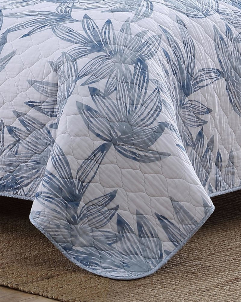 Kayo 3-Piece Full/Queen Quilt Set Blue | Tommy Bahama Essential - Kayo 3-Piece Full/Queen Quilt Set