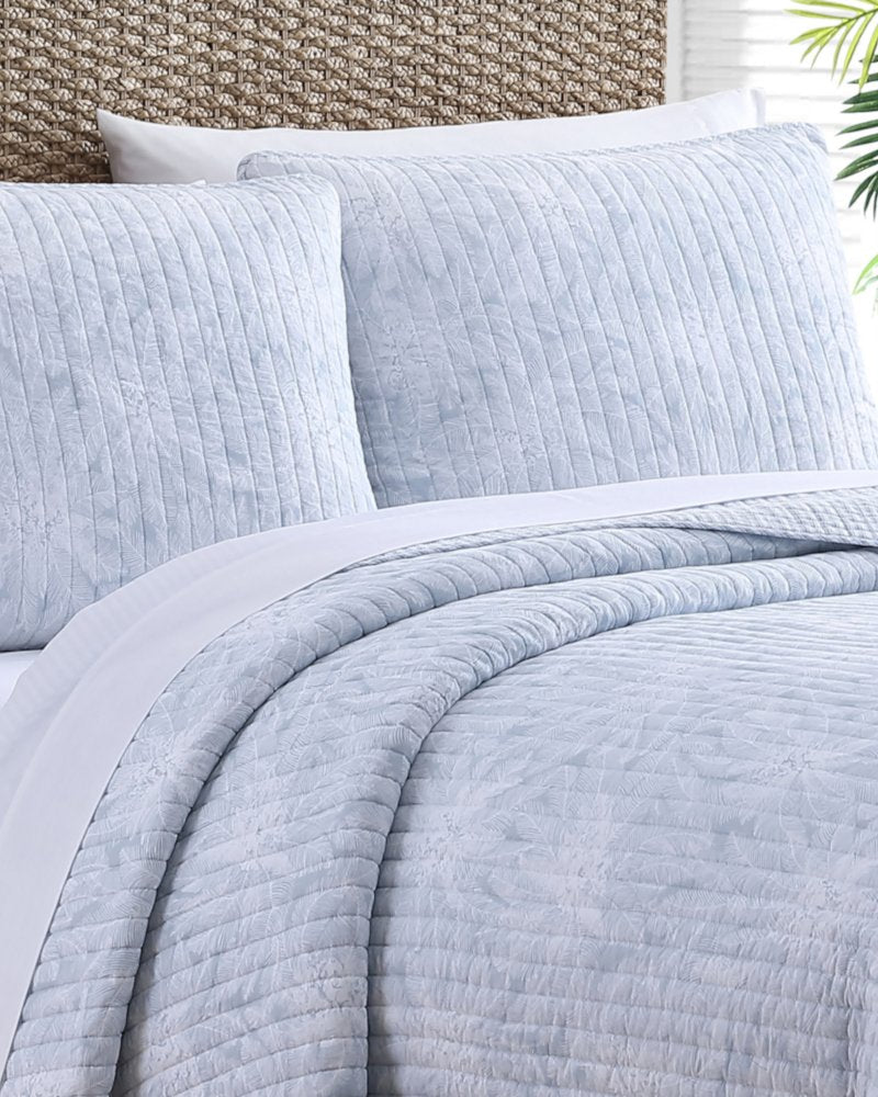 Makena 3-Piece Full/Queen Quilt Set Blue | Tommy Bahama Latest - Makena 3-Piece Full/Queen Quilt Set