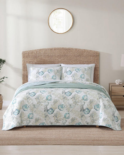 Freeport 3-Piece Full/Queen Quilt Set Blue | Tommy Bahama Best Price - Freeport 3-Piece Full/Queen Quilt Set