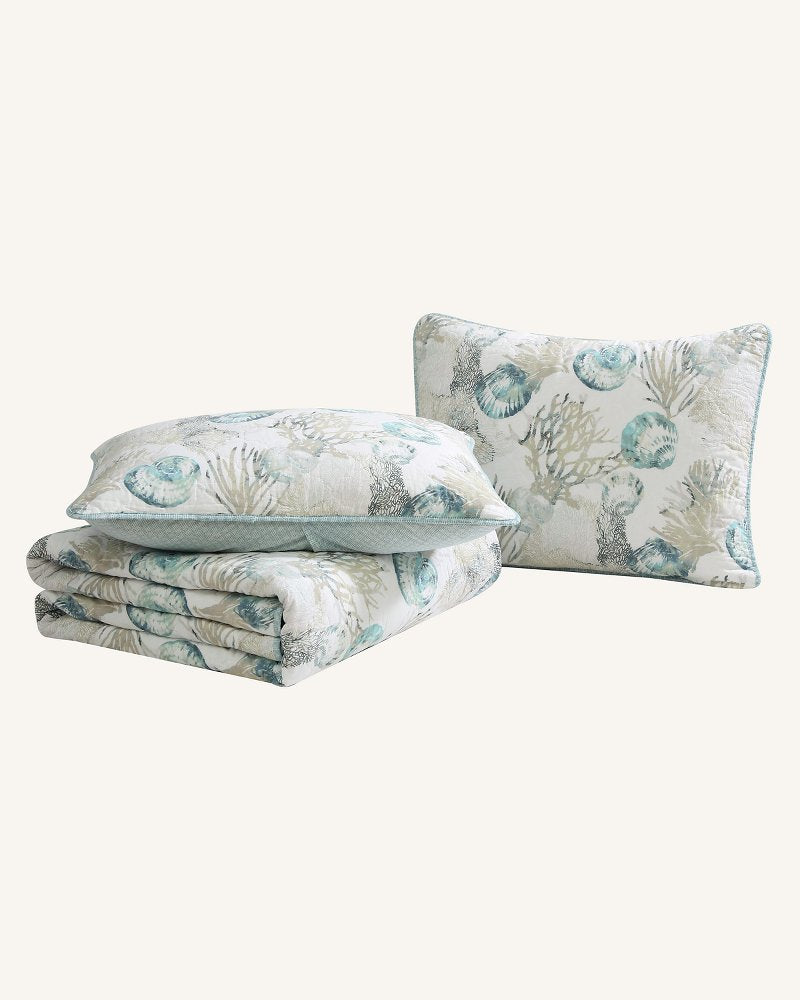 Freeport 3-Piece Full/Queen Quilt Set Blue | Tommy Bahama Best Price - Freeport 3-Piece Full/Queen Quilt Set