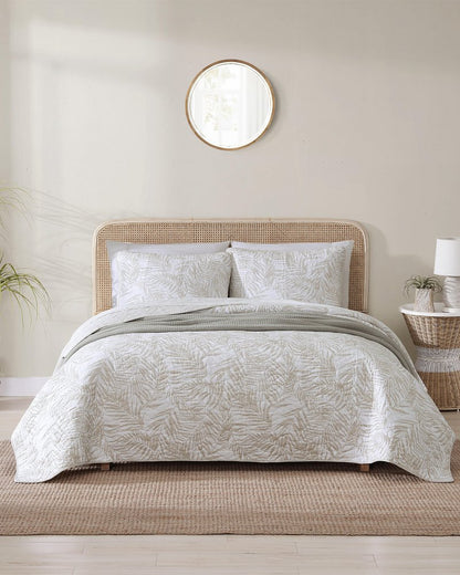 Palmday 2-Piece Twin Quilt Set Brown | Tommy Bahama Top Pick - Palmday 2-Piece Twin Quilt Set