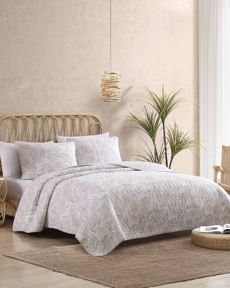 Palmday 2-Piece Twin Quilt Set Brown | Tommy Bahama Top Pick - Palmday 2-Piece Twin Quilt Set