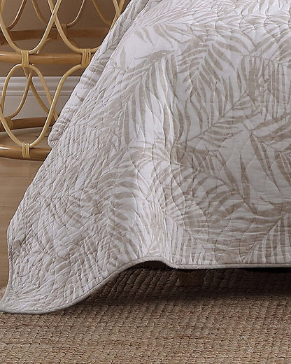 Palmday 2-Piece Twin Quilt Set Brown | Tommy Bahama Top Pick - Palmday 2-Piece Twin Quilt Set