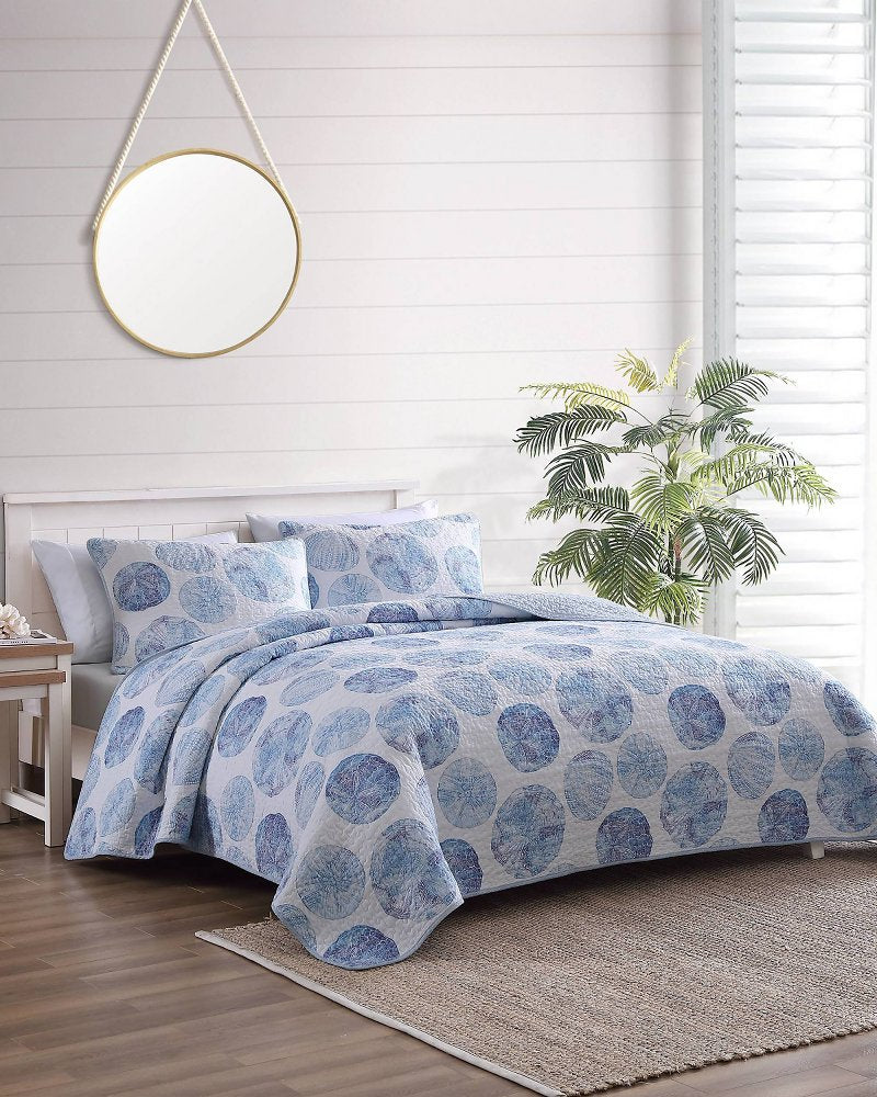 Ocean Isle 2-Piece Twin Quilt Set Blue | Tommy Bahama Sale - Ocean Isle 2-Piece Twin Quilt Set