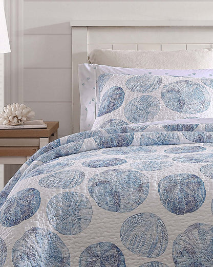 Ocean Isle 2-Piece Twin Quilt Set Blue | Tommy Bahama Sale - Ocean Isle 2-Piece Twin Quilt Set