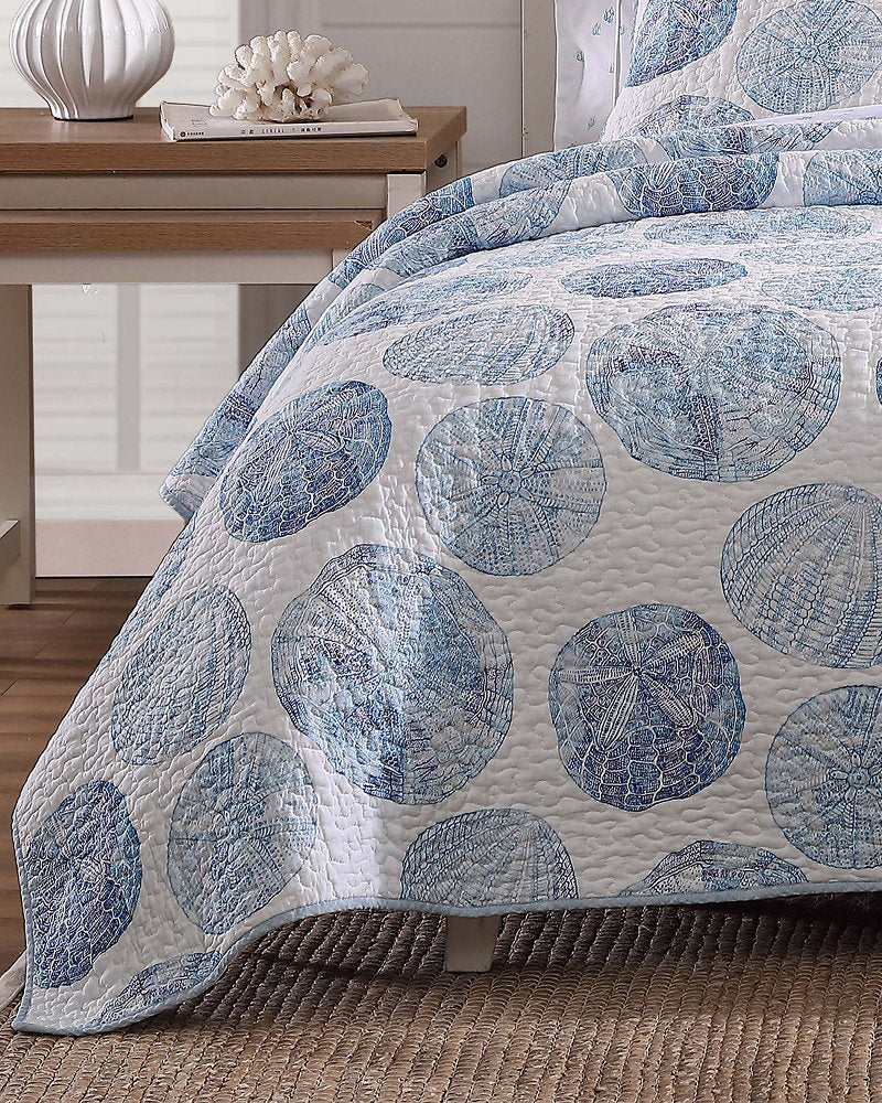 Ocean Isle 2-Piece Twin Quilt Set Blue | Tommy Bahama Sale - Ocean Isle 2-Piece Twin Quilt Set