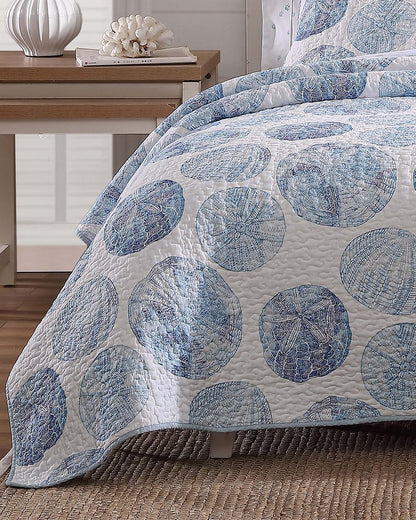 Ocean Isle 2-Piece Twin Quilt Set Blue | Tommy Bahama Sale - Ocean Isle 2-Piece Twin Quilt Set