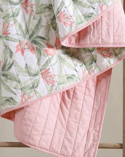 Acapulco Palms Reversible 2-Piece Twin Quilt Set Green | Tommy Bahama Latest - Acapulco Palms Reversible 2-Piece Twin Quilt Set
