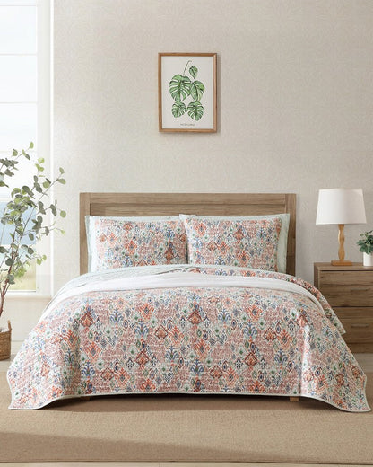 Ikat Tropics Reversible 3-Piece King Quilt Set Multicolor | Tommy Bahama Deals - Ikat Tropics Reversible 3-Piece King Quilt Set