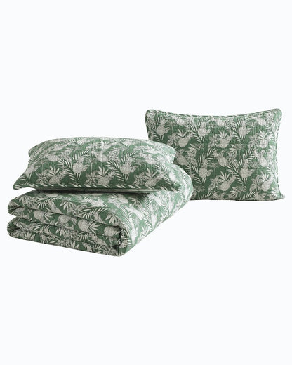 Pineapple Venture 3-Piece Full/Queen Quilt Set Green | Tommy Bahama Exclusive - Pineapple Venture 3-Piece Full/Queen Quilt Set