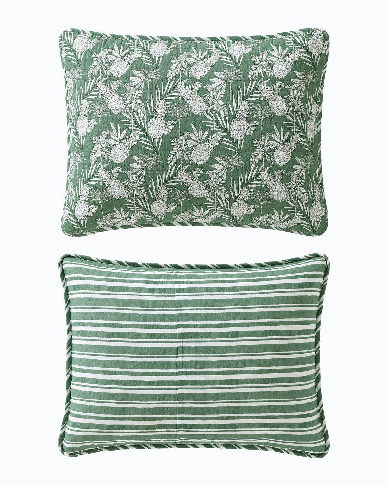 Pineapple Venture 3-Piece King Quilt Set Green | Tommy Bahama Sale - Pineapple Venture 3-Piece King Quilt Set