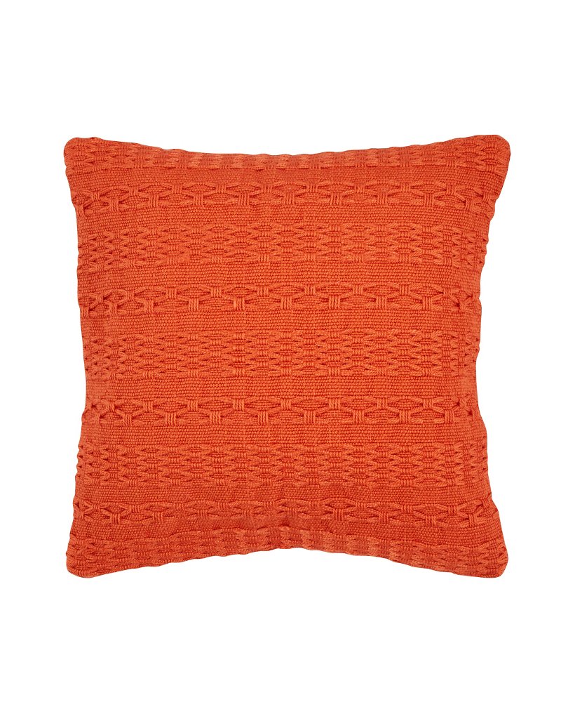 Cross Weave Orange Canvas Pillow Orange | Tommy Bahama Special Offer - Cross Weave Orange Canvas Pillow