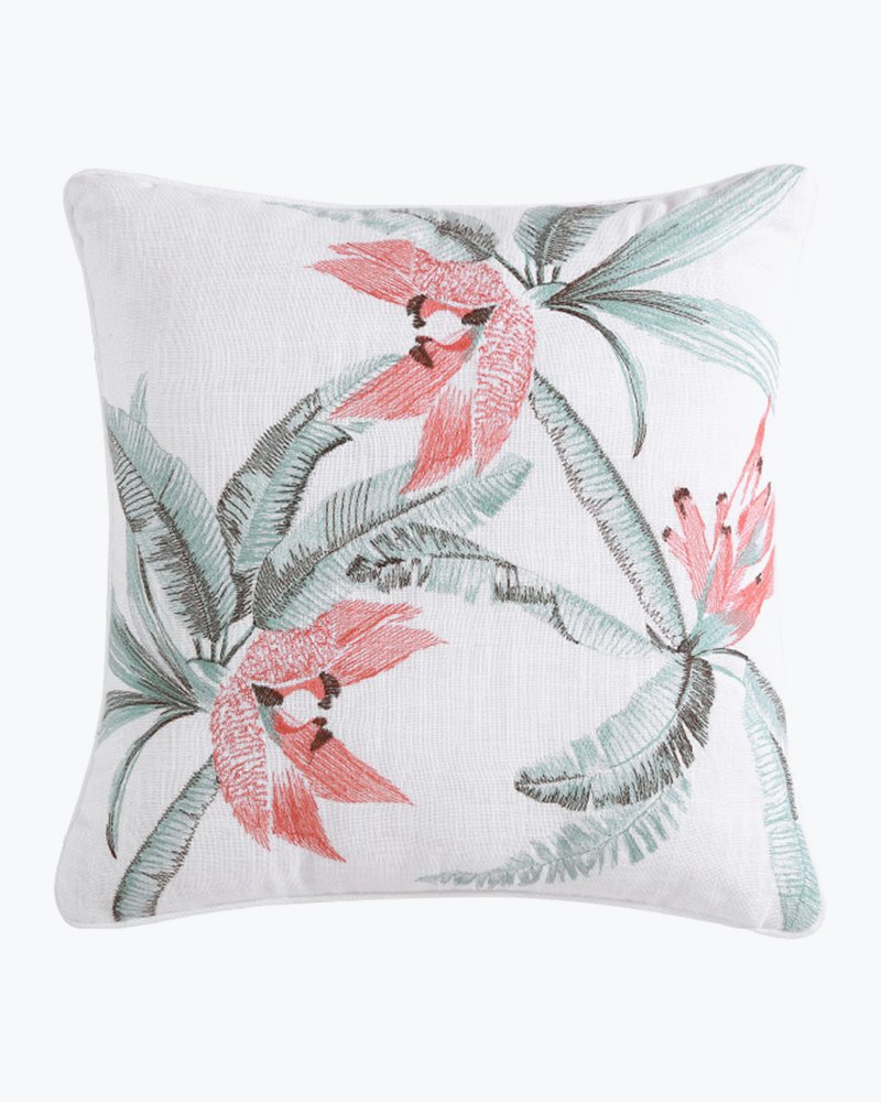 Acapulco Palms Embroidered Pillow Green | Tommy Bahama Best Seller - Acapulco Palms Embroidered Pillow