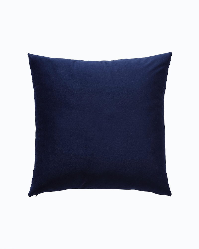 Holiday Retriever Velvet Decorative Pillow Navy | Tommy Bahama Special Offer - Holiday Retriever Velvet Decorative Pillow