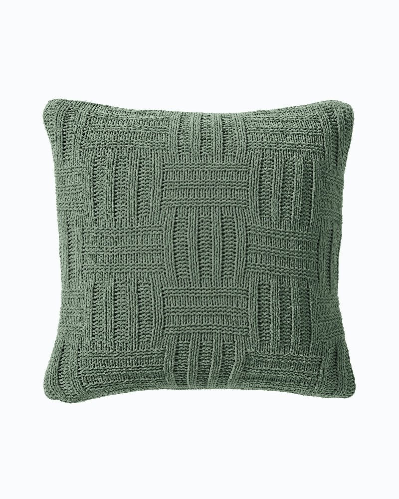 Chain Basket Decorative Pillow Green | Tommy Bahama Recommended - Chain Basket Decorative Pillow