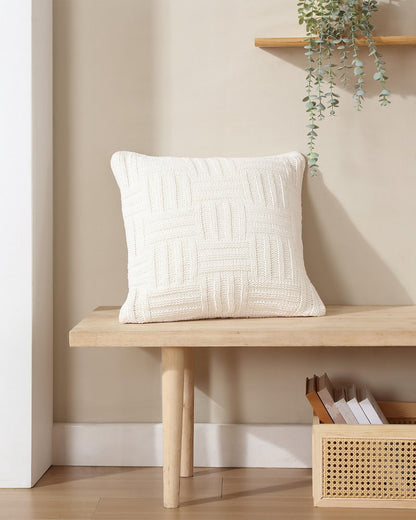 Chain Basket Decorative Pillow White Sands | Tommy Bahama Value - Chain Basket Decorative Pillow