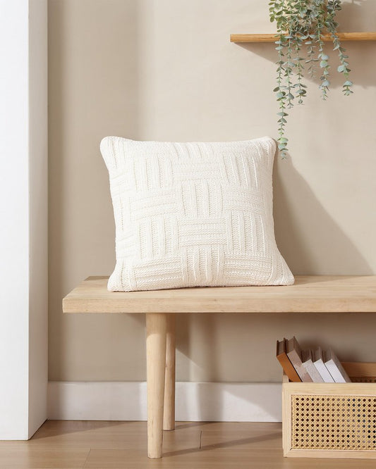 Chain Basket Decorative Pillow White Sands | Tommy Bahama Value - Chain Basket Decorative Pillow