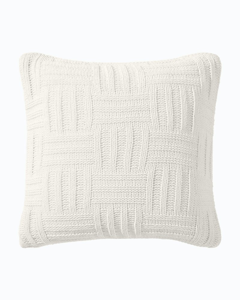 Chain Basket Decorative Pillow White Sands | Tommy Bahama Value - Chain Basket Decorative Pillow
