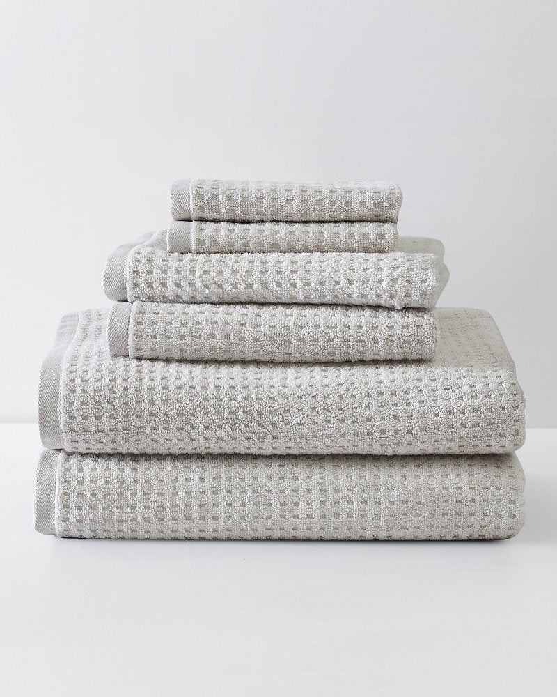 Northern Pacific 6-Piece Bath Towel Set Grey | Tommy Bahama Best Seller - Northern Pacific 6-Piece Bath Towel Set