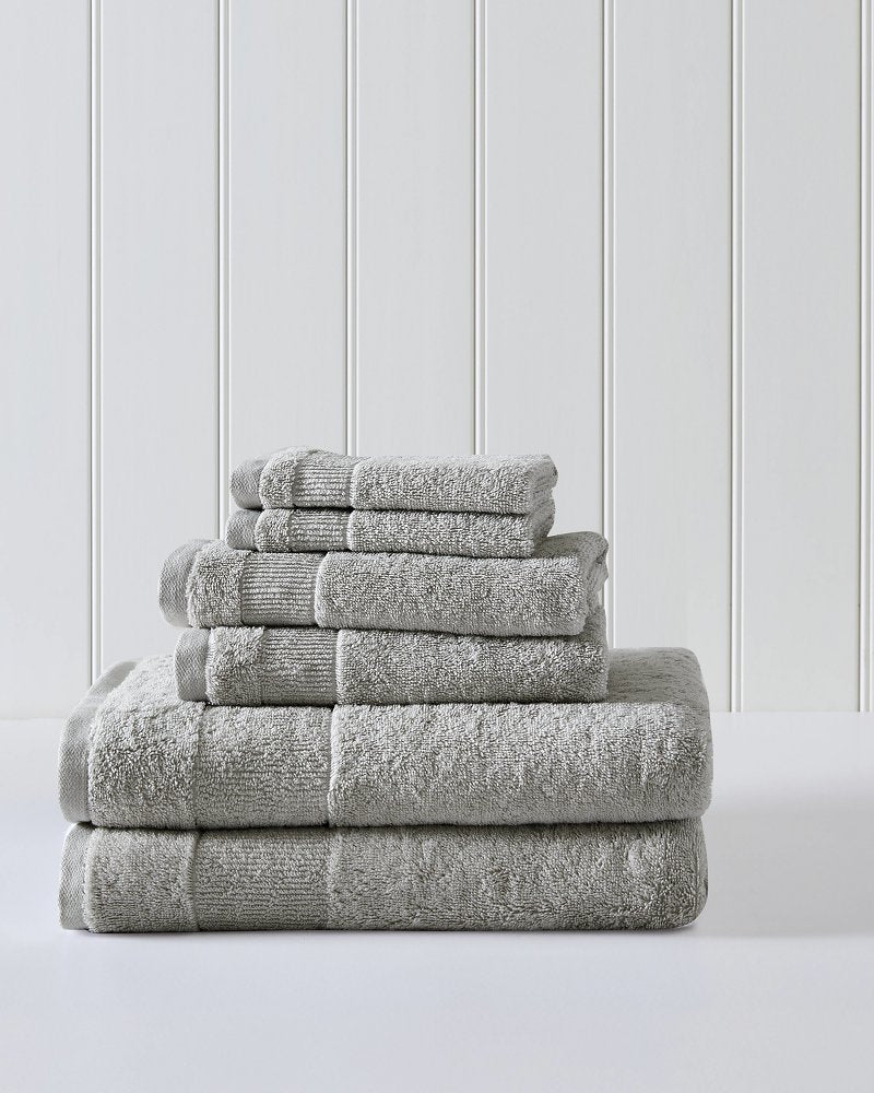 Island Retreat 6-Piece Bath Towel Set Grey | Tommy Bahama Hot Sale - Island Retreat 6-Piece Bath Towel Set