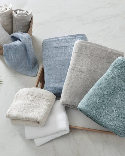 Island Retreat 6-Piece Bath Towel Set Dark Blue Lagoon | Tommy Bahama Signature - Island Retreat 6-Piece Bath Towel Set