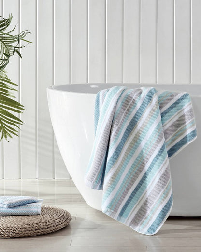 Ocean Bay 3-Piece Towel Set Blue/Grey | Tommy Bahama Recommended - Ocean Bay 3-Piece Towel Set