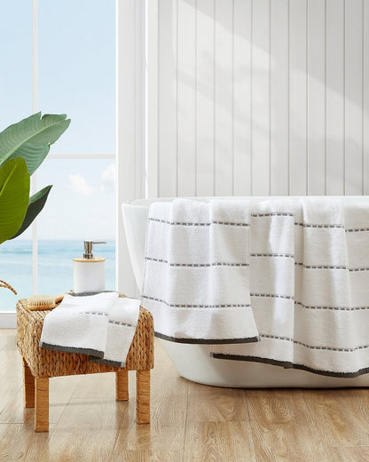 Ridley Grey 3-Piece Towel Set Grey | Tommy Bahama Best Price - Ridley Grey 3-Piece Towel Set