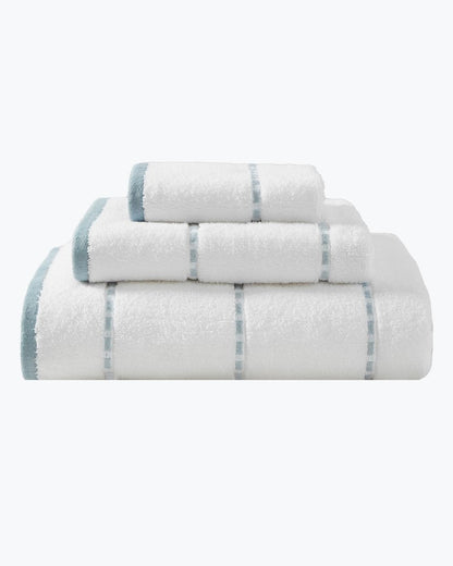 Ridley Blue 3-Piece Towel Set Steel Blue | Tommy Bahama Featured - Ridley Blue 3-Piece Towel Set